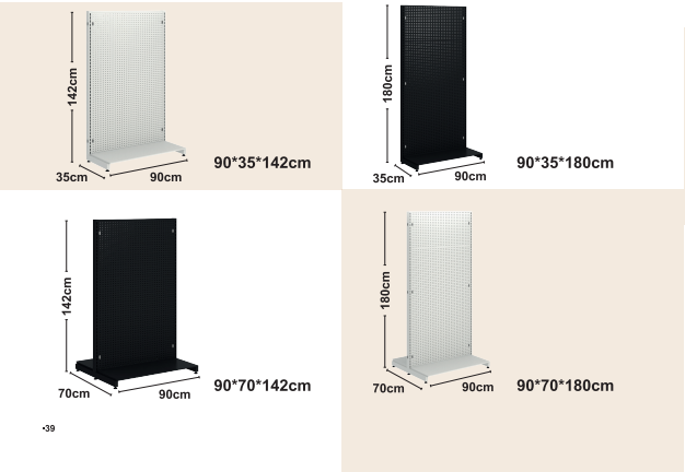 Pegboard Frame Max hyllor
